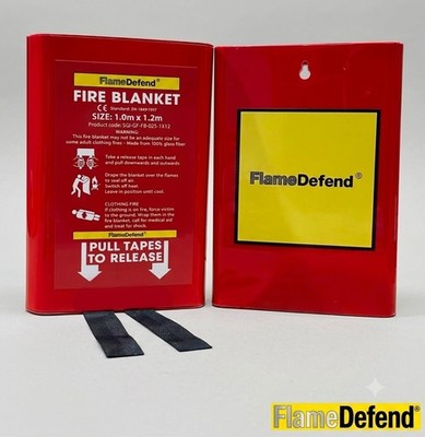 Fire Blanket 1m x 1.2m in rigid wall-mount case – image 5