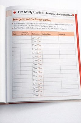 A4 fire safety log books pack of 10 – image 5
