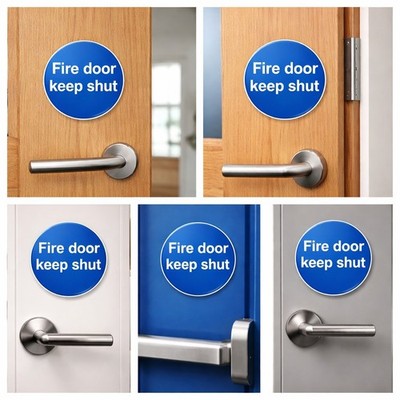 Fire Door Keep Shut stickers 85mm pack of 6 – image 2