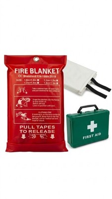 Fire blanket and first aid kit bundle – image 2
