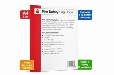 A4 fire safety log books pack of 10 – image 3