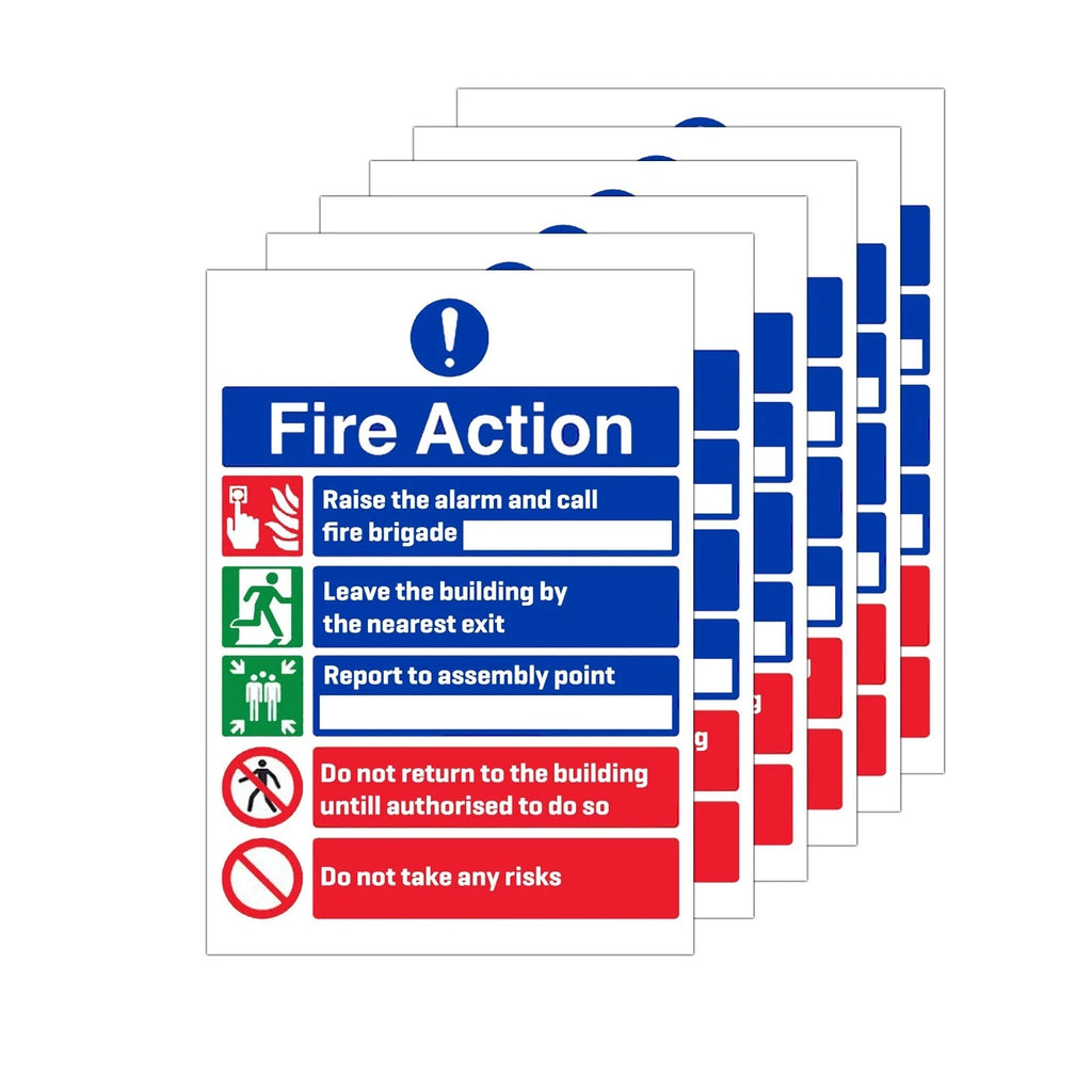 Fire Action notice stickers A5 pack of 6 – image 4