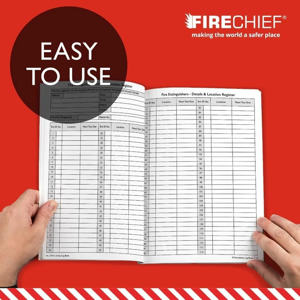 Firechief A4 fire safety log book – image 8