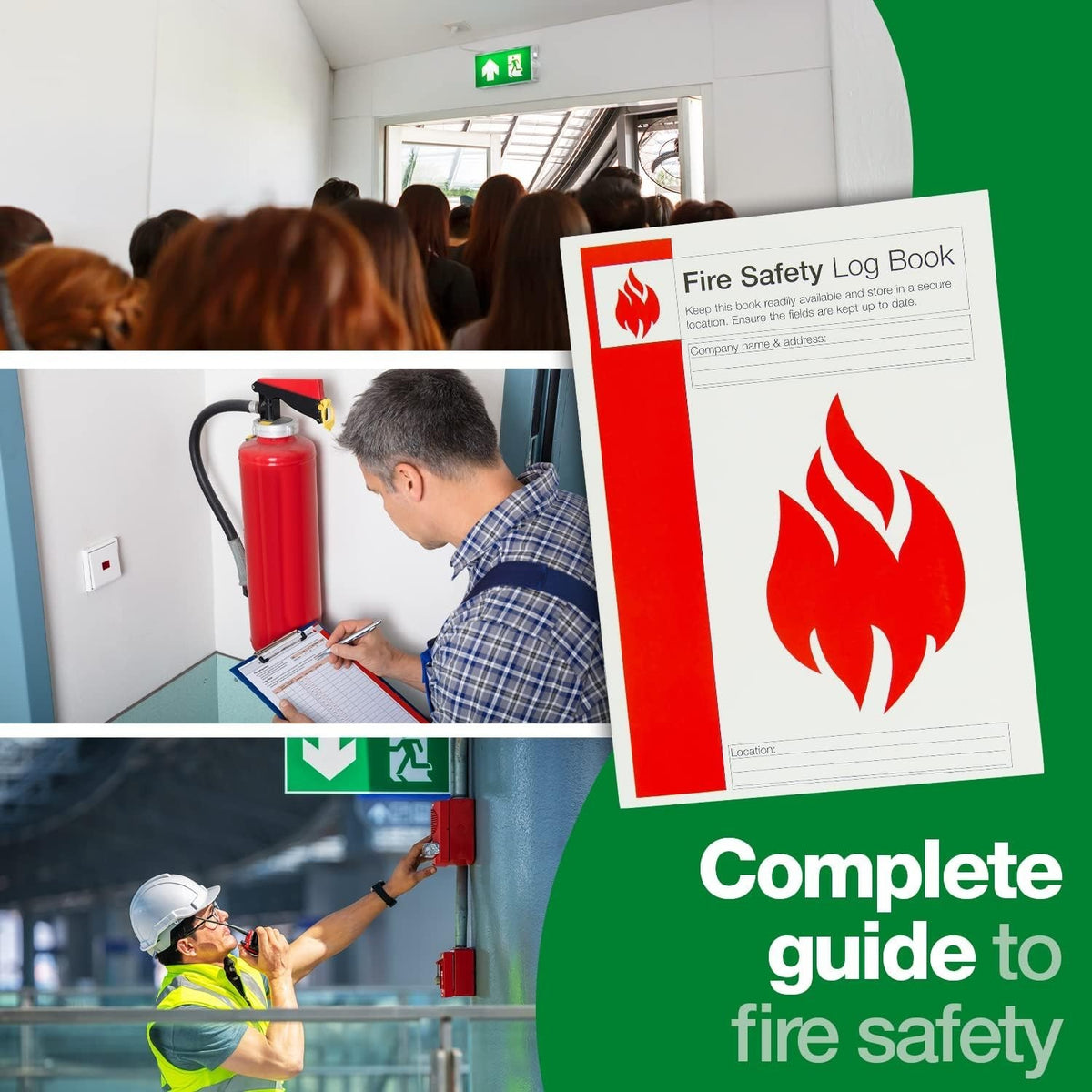 Fire Safety Log Book & A4 Document Holder Bundle – image 4