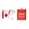 Fire Safety Log Book & A4 Document Holder Bundle