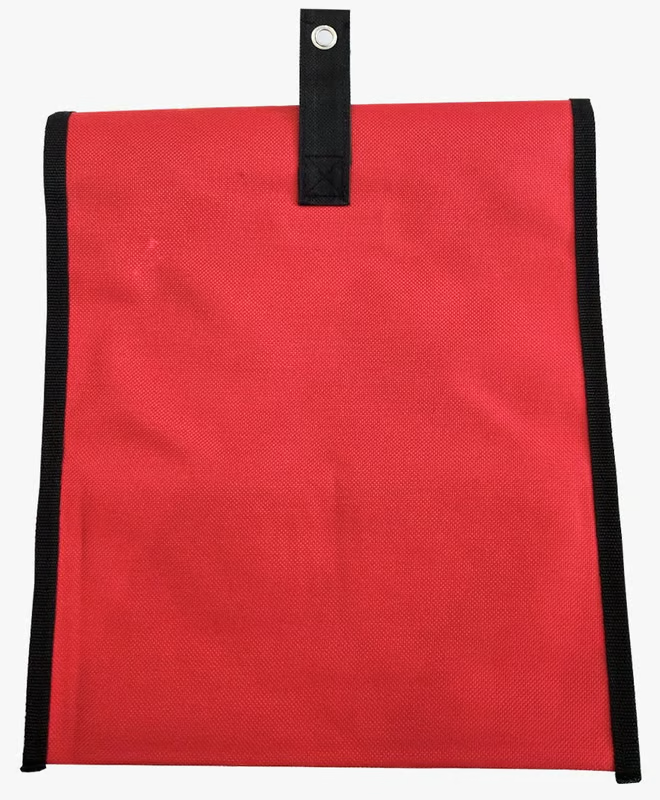 Red A4 fire safety document holder – image 2